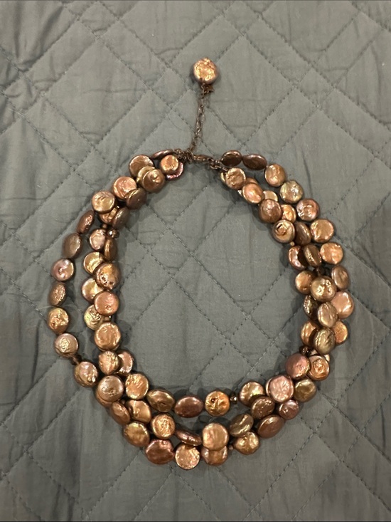Silpada Jewelry - Silpada Bronze-Toned Multi-Strand Pearl Necklace